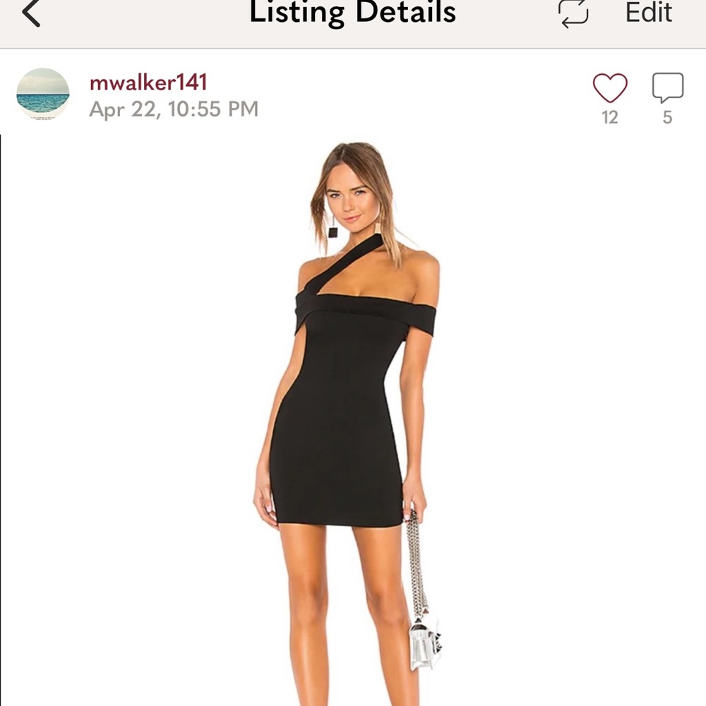 Black superdown dress